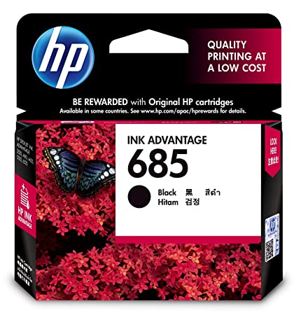 HP 685 black original INK cartridge advantage