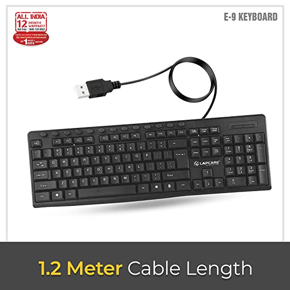 Keyboard Wired Lapcare E-9